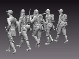 Japan soldiers ww2 3D Print Model