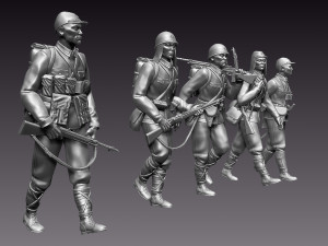 japan soldiers ww2 3D Print Model