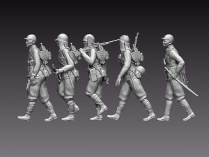 japan soldiers ww2 3D Print Model