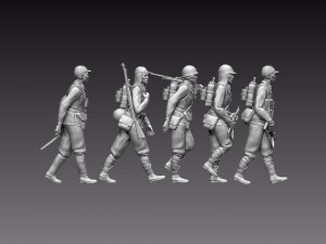 japan soldiers ww2 3D Print Model