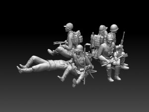 japan soldiers ww2 Modello di stampa 3D