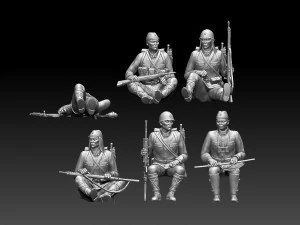 Japan soldiers ww2 3D Print Model
