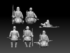 japan soldiers ww2 Modello di stampa 3D