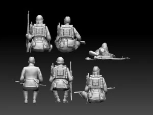 Japan soldiers ww2 3D Print Model