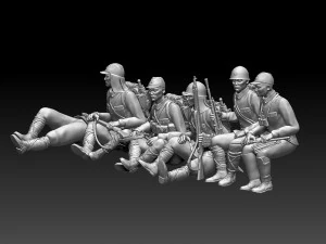 Japan soldiers ww2 3D Print Model