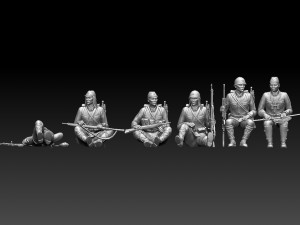 japan soldiers ww2 Modello di stampa 3D