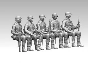 soldados alemanes Modelo de impresión 3D