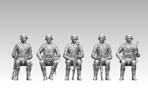german soldiers 3D-Druckmodell