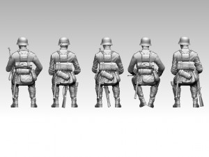 german soldiers 3D-Druckmodell