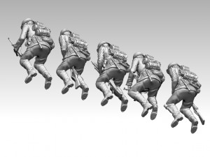 german soldiers 3D-Druckmodell
