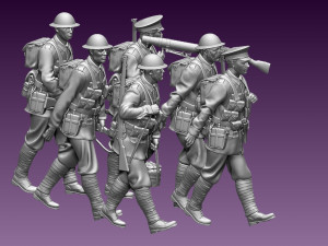 british soldiers ww1 Model Cetak 3D