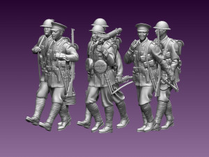 british soldiers ww1 Model Cetak 3D