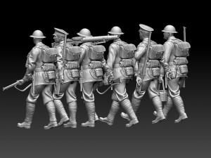 british soldiers ww1 Model Cetak 3D