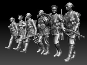 british soldiers ww1 Model Cetak 3D