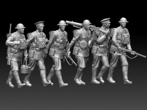 british soldiers ww1 Model Cetak 3D