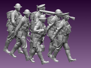 british soldiers ww1 Model Cetak 3D