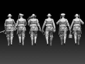 british soldiers ww1 Model Cetak 3D