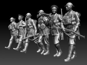 british soldiers ww1 Model Cetak 3D
