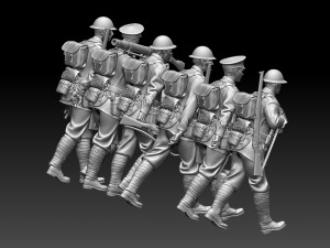 british soldiers ww1 Model Cetak 3D