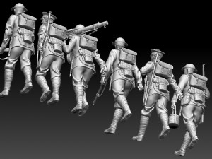 british soldiers ww1 Model Cetak 3D