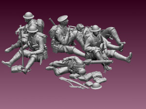 british soldiers ww1 Modelo de impresión 3D