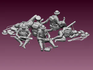 British soldiers ww1 3D Print Model