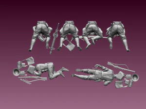 British soldiers ww1 3D Print Model