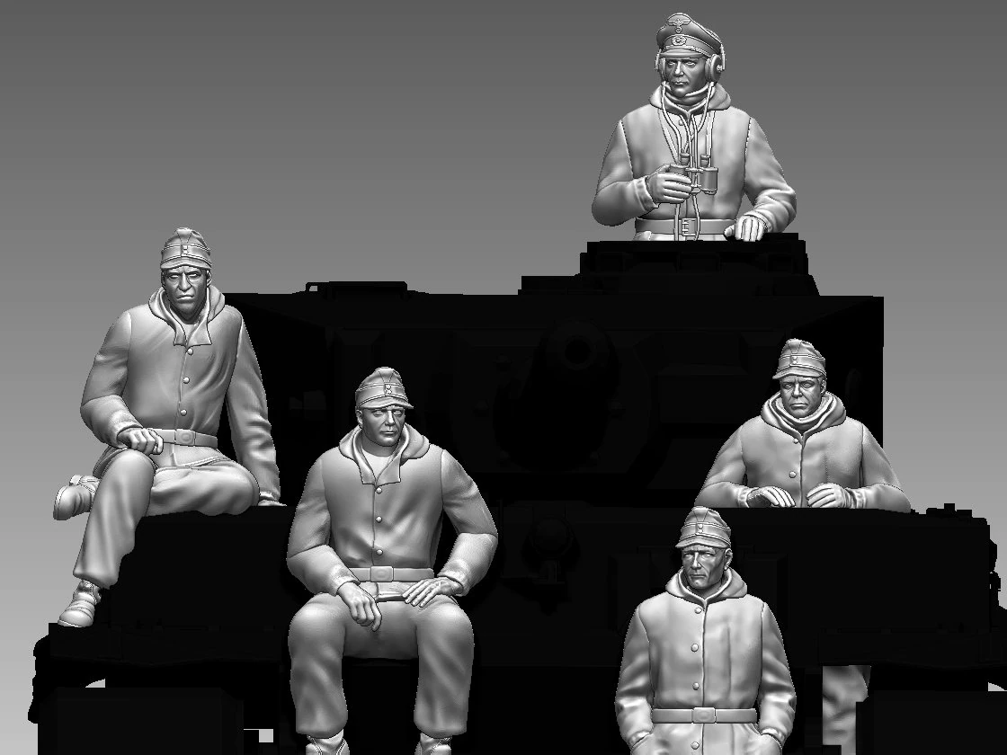 German soldiers 3D Print Model .c4d .max .obj .3ds .fbx .stl .blend 
