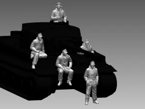 German soldiers 3D Print Model