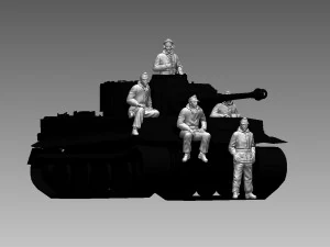 German soldiers 3D Print Model