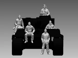 German soldiers 3D Print Model