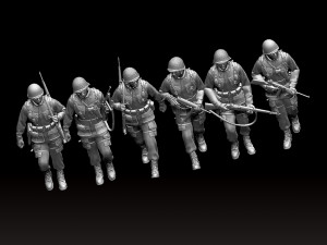american soldiers ww2 3D Принт Модель