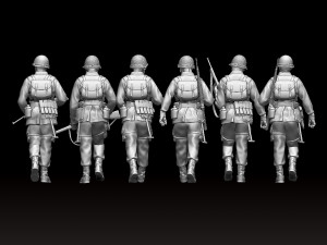 american soldiers ww2 3D Принт Модель