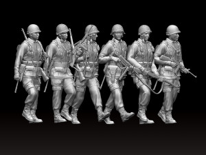american soldiers ww2 3D Принт Модель