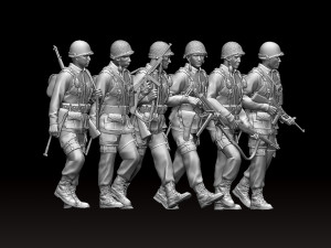 american soldiers ww2 3D Принт Модель