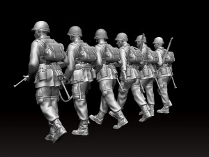 american soldiers ww2 3D Принт Модель