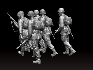 american soldiers ww2 3D Принт Модель