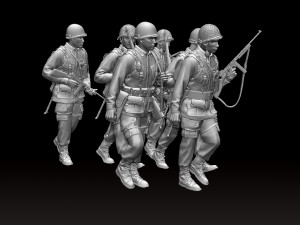 american soldiers ww2 3D Принт Модель