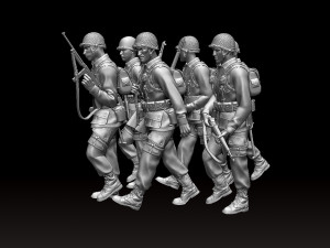 american soldiers ww2 3D Принт Модель