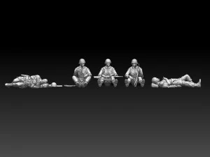 American soldiers ww2 3D Print Model