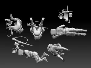 American soldiers ww2 3D Print Model