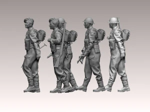British soldiers ww2 3D Print Model