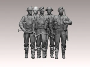British soldiers ww2 3D Print Model