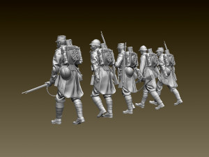french soldier ww1 3D printmodel