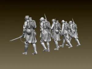French soldier ww1 3D Print Model