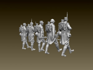 french soldier ww1 3D printmodel