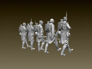 French soldier ww1 3D Print Model