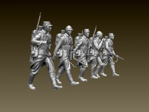 french soldier ww1 3D printmodel