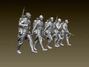French soldier ww1 3D Print Model