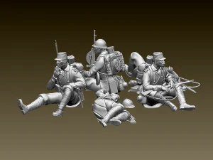 French soldier ww1 3D Print Model